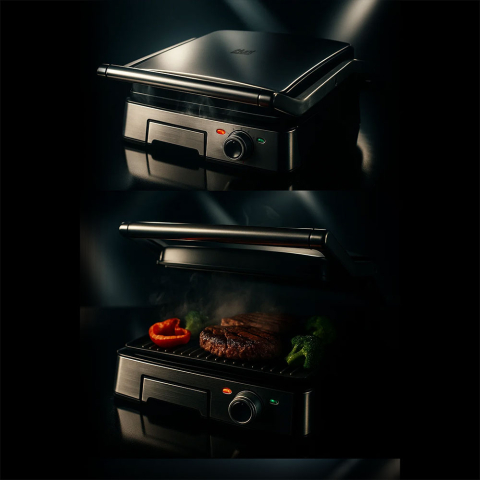 Resigilat Gratar electric iHunt Bro Dual Grill XXL [3]