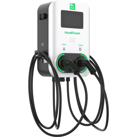 iHunt EV Dual AC Wallbox 2x22kW (22kW + 22kW) 2x Type 2 [5]