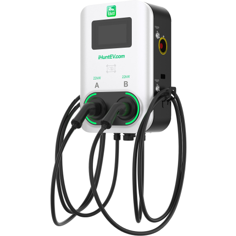 iHunt EV Dual AC Wallbox 2x22kW (22kW + 22kW) 2x Type 2 [2]