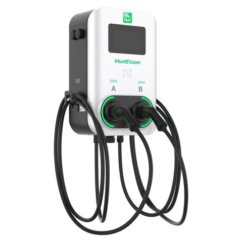 iHunt EV Dual AC Wallbox 2x22kW (22kW + 22kW) 2x Type 2 [5]
