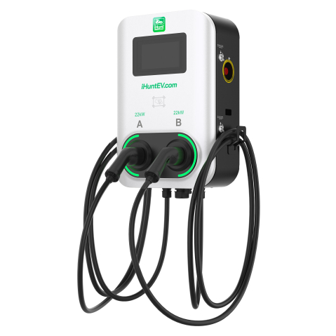 iHunt EV Dual AC Wallbox 2x22kW (22kW + 22kW) 2x Type 2 [2]