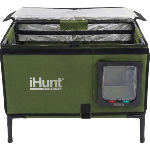 Casuta pisici exterioara iHunt Kitty Warm House, Incalzire 25W, Racire Pasiva, Material Oxford Impermeabil, Sistem Anti-Intruși, Izolație 6 Straturi, 4 Anotimpuri [3]