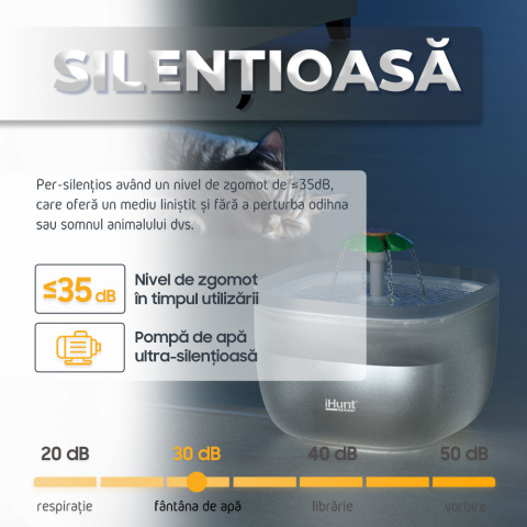 iHunt Smart Pet Care Pack, Hranitor automat 3L si fantana apa 2L pentru animale de companie [5]