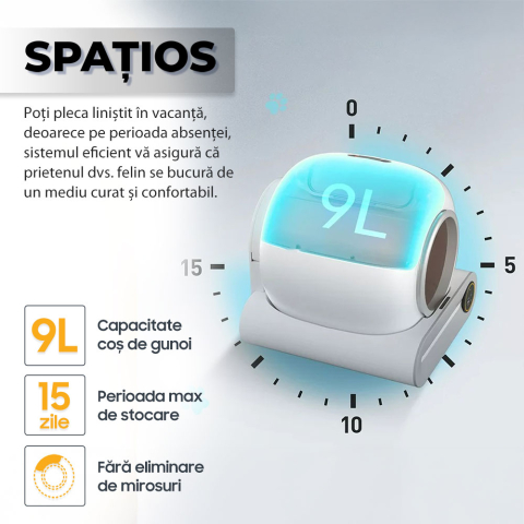Litiera Automata iHunt Smart Cat Litter V1, pentru pisici [2]