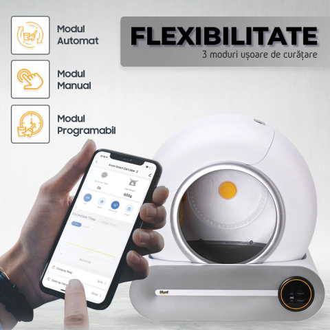 Litiera Automata iHunt Smart Cat Litter V1, pentru pisici [4]