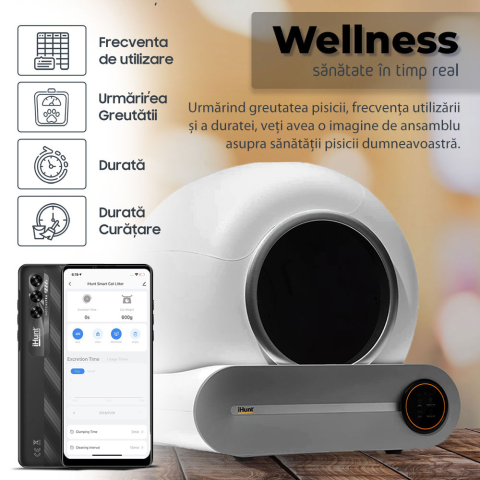 Litiera Automata iHunt Smart Cat Litter V1, pentru pisici [6]