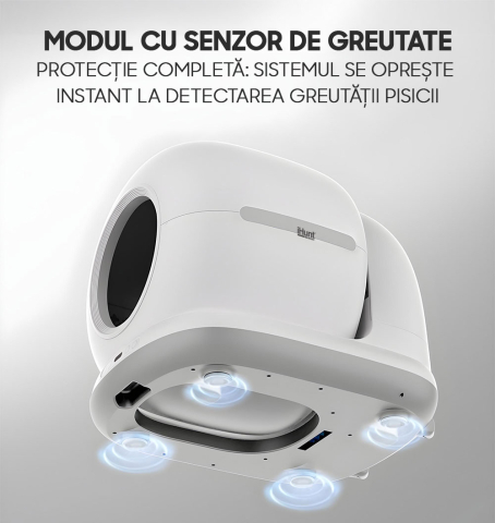 Litiera Automata iHunt Smart Cat Litter V6, Wi-Fi, Senzori, Aplicatie Smart [13]