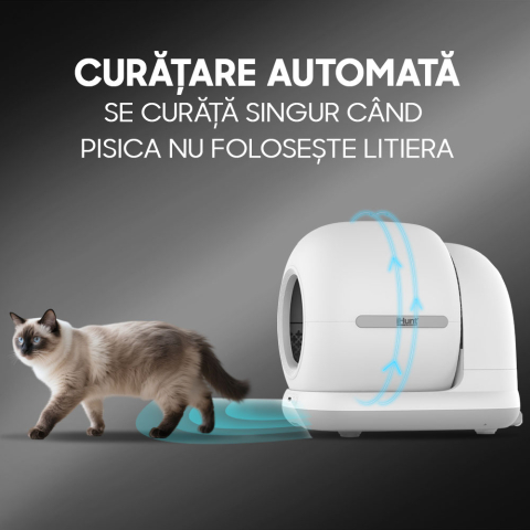 Litiera Automata iHunt Smart Cat Litter V7 Camera, Wi-Fi, Senzori, Camera video, Aplicatie Smart [4]