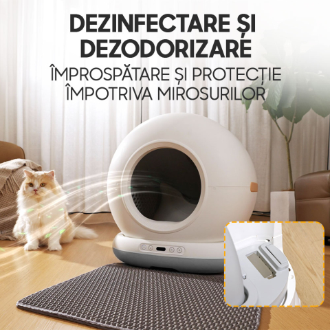 Litiera Automata iHunt Smart Cat Litter V7 Camera, Wi-Fi, Senzori, Camera video, Aplicatie Smart [5]