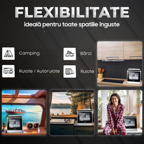 Masina de spalat vase compacta iHunt Bro Dishwasher [6]