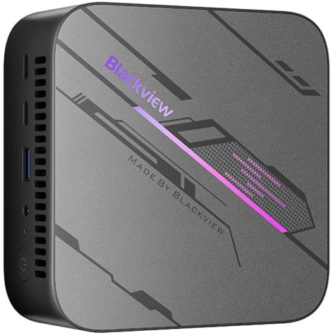 Telefoane & Tablete Blackview - Mini PC Blackview MP100 Pro, Intel i5 12450HK, 16GB RAM / 1TB, Windows 11 Pro, WiFi, HDMI / DP1.4, Bluetooth 5.2, 6x USB-A 3.1, 2xUSB-C, RGB Light