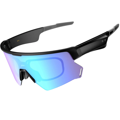 Produse Blackview - Ochelari de soare Blackview D2 Smart, Protectie UV, Bluetooth 5.3, Sunet Stereo, Microfon Dual, Apeluri, IP54, Blue