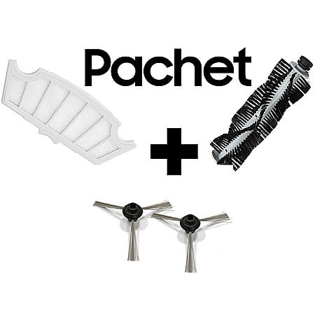 HOME & SMARTHOME - Pachet Filtru + Perie principala + Perii laterale aspirator iHunt Robot Vacuum + Mop