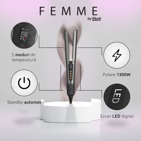 Placă de indreptat si uscat parul iHunt Femme Dryer Strainghter HC2 [1]