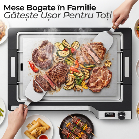 Plită electrică iHunt BRO Teppanyaki Grill, 1650W, Placa detasabila [3]