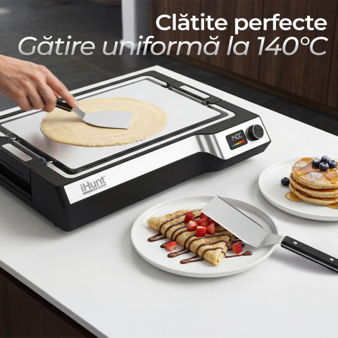 Plită electrică iHunt BRO Teppanyaki Grill, 1650W, Placa detasabila [8]