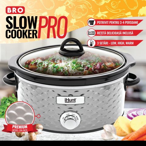 Resigilat Aparat pentru gatit lent iHunt Bro Slow Cooker PRO [1]