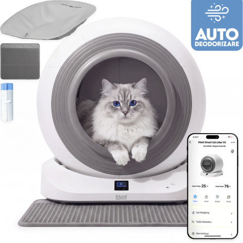 ⭐ RESIGILATE - Resigilat litiera Automata iHunt Smart Cat Litter V5