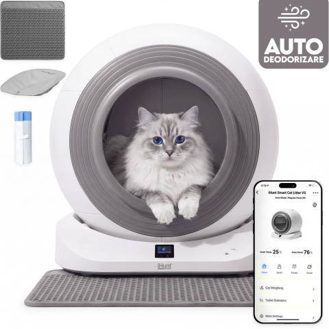 ⭐ Resealed - Resigilat litiera Automata iHunt Smart Cat Litter V5