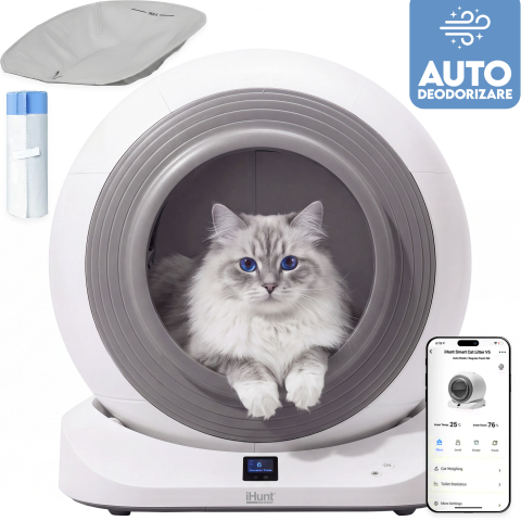 ⭐ RESIGILATE - Resigilat Litiera automata iHunt Smart Cat Litter V5 pentru pisici