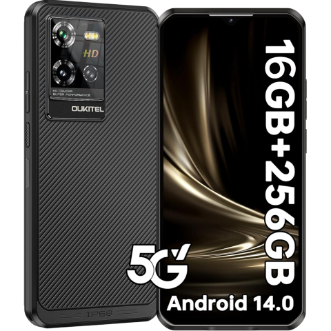 Resigilat telefon Oukitel WP50 5G Dual SIM 256GB NFC Android 14 Black [0]