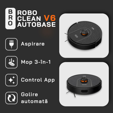 Robot aspirare cu mop iHunt BRO Robo Clean V6 AutoBase [1]