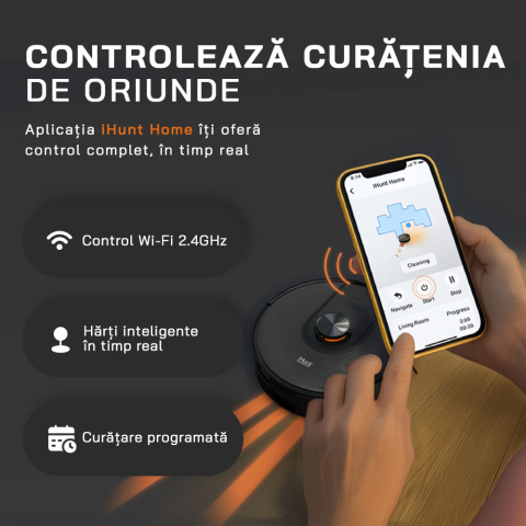 Robot aspirare cu mop iHunt BRO Robo Clean V6 AutoBase [4]