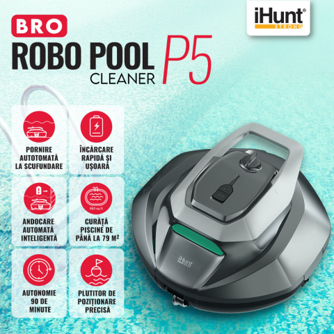 Resigilat robot curățare piscină iHunt BRO Robo Pool Cleaner P5 [5]