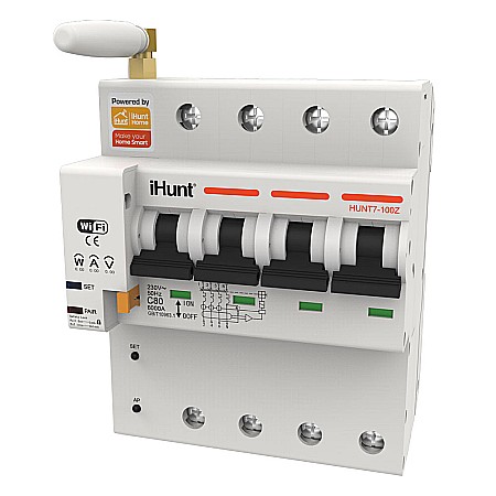 iHunt Home WIFI Smart Circuit Breaker with Metering 4P 16A - Siguranta automata inteligenta cu contorizare [3]