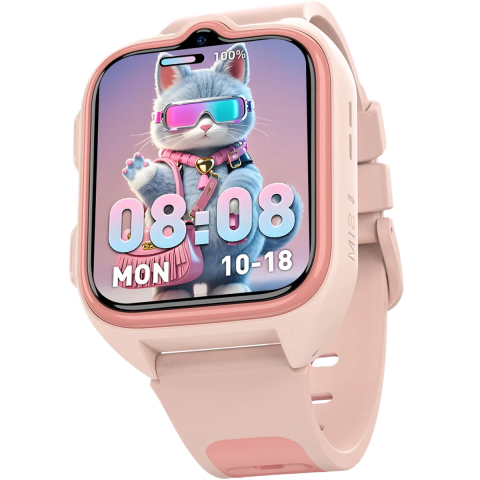 Smartwatch pentru copii Blackview Z30, 4G SIM, 1.75", Localizare GPS + WIFI AI + LBS, Apeluri Video si Voce, Lanterna, 800mAh, Pink [4]
