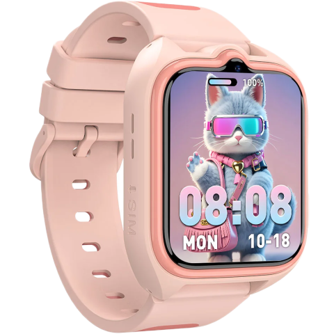 Smartwatch pentru copii Blackview Z30, 4G SIM, 1.75", Localizare GPS + WIFI AI + LBS, Apeluri Video si Voce, Lanterna, 800mAh, Pink [2]