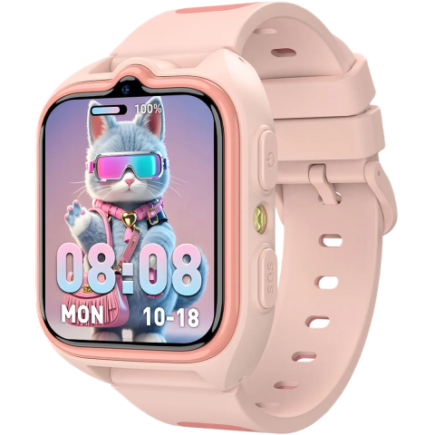 Smartwatch Blackview - Smartwatch pentru copii Blackview Z30, 4G SIM, 1.75", Localizare GPS + WIFI AI + LBS, Apeluri Video si Voce, Lanterna, 800mAh, Pink