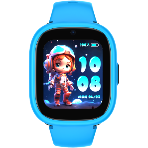Smartwatch monitorizare copii Lagenio K3 Blue, 4G SIM, 1.7", Localizare GPS cu A-GPS, WIFI, ACC, Alerta Perimetru, Apeluri Video si Voce, Lanterna, SOS, 770mAh [1]