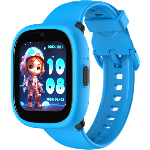 Smartwatch Lagenio - Smartwatch monitorizare copii Lagenio K3 Blue, 4G SIM, 1.7", Localizare GPS cu A-GPS, WIFI, ACC, Alerta Perimetru, Apeluri Video si Voce, Lanterna, SOS, 770mAh