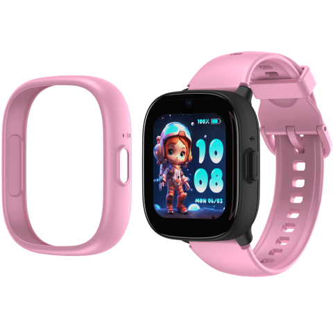 Smartwatch monitorizare copii Lagenio K3 Pink, 4G SIM, 1.7", Localizare GPS cu A-GPS, WIFI, ACC, Alerta Perimetru, Apeluri Video si Voce, Lanterna, SOS, 770mAh [5]