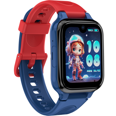 Smartwatch monitorizare copii Lagenio K9 Blue, 4G SIM, Wi-Fi, 1.78" AMOLED, GPS, 1GB RAM, 8GB, Apeluri Video si Voce HD, Camera 5MP, Buton SOS, Rezistenta IP67, Android [2]