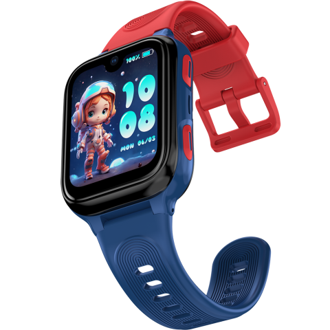 Smartwatch monitorizare copii Lagenio K9 Blue, 4G SIM, Wi-Fi, 1.78" AMOLED, GPS, 1GB RAM, 8GB, Apeluri Video si Voce HD, Camera 5MP, Buton SOS, Rezistenta IP67, Android [6]