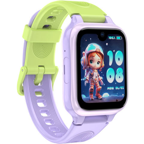 Smartwatch monitorizare copii Lagenio K9 Purple, 4G SIM, Wi-Fi, 1.78" AMOLED, GPS, 1GB RAM, 8GB, Apeluri Video si Voce HD, Camera 5MP, Buton SOS, Rezistenta IP67, Android [2]