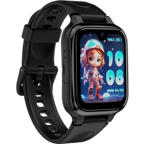 Smartwatch monitorizare copii Lagenio K9 Black, 4G SIM, Wi-Fi, 1.78" AMOLED, GPS, 1GB RAM, 8GB, Apeluri Video si Voce HD, Camera 5MP, Buton SOS, Rezistenta IP67, Android [2]