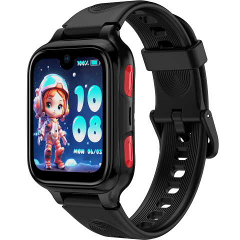Smartwatch Lagenio - Smartwatch monitorizare copii Lagenio K9 Black, 4G SIM, Wi-Fi, 1.78" AMOLED, GPS, 1GB RAM, 8GB, Apeluri Video si Voce HD, Camera 5MP, Buton SOS, Rezistenta IP67, Android