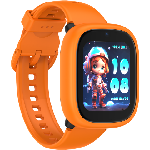 Smartwatch monitorizare copii Lagenio K3 Orange, 4G SIM, 1.7", Localizare GPS cu A-GPS, WIFI, ACC, Alerta Perimetru, Apeluri Video si Voce, Lanterna, SOS, 770mAh [2]