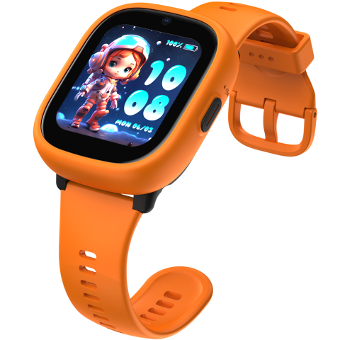 Smartwatch monitorizare copii Lagenio K3 Orange, 4G SIM, 1.7", Localizare GPS cu A-GPS, WIFI, ACC, Alerta Perimetru, Apeluri Video si Voce, Lanterna, SOS, 770mAh [3]
