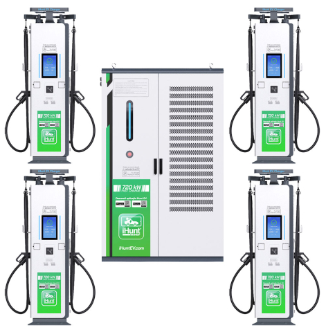STATII DE INCARCARE EV - Statie de incarcare Super Charger cu monetizare iHunt EV DC V4 720KW 8xCCS2 - Integrare iHuntEV