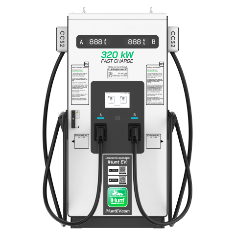 STATII DE INCARCARE EV - Statie de incarcare ultra rapida cu monetizare iHunt EV DC 320KW V4 2x CCS 2