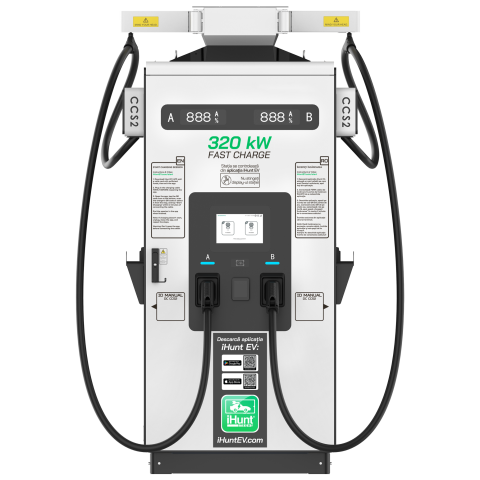 STATII DE INCARCARE EV - Statie de incarcare ultra rapida cu monetizare iHunt EV DC 320KW V5 2x CCS 2