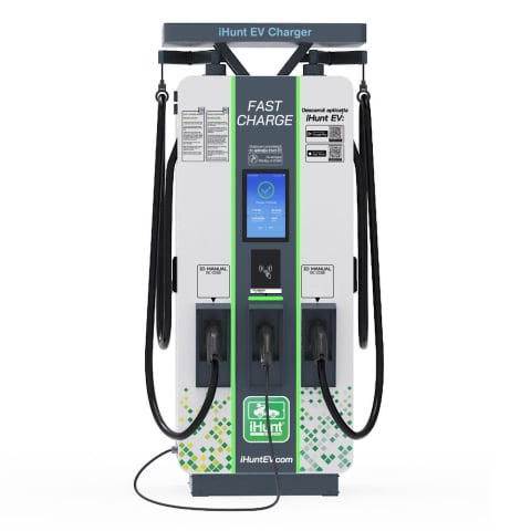 Statie de incarcare ultra rapida cu monetizare iHunt EV DC 50KW + AC 22KW, 2 x CCS2 - Integrare iHuntEV [0]