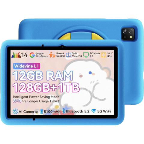 Tableta Blackview Tab A6 Kids WiFi 128GB 10.1-inch 5+8MP Stereo Control Parinti Blue Telefoane & Tablete Blackview - Tableta Blackview Tab A6 Kids WiFi 128GB 10.1-inch 5+8MP Stereo Control Parinti Blue