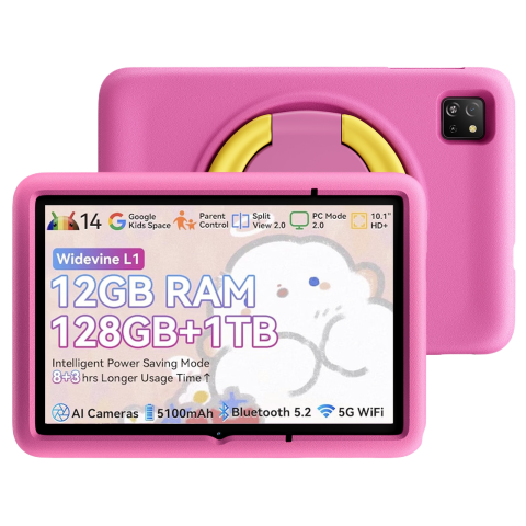 Tableta Blackview Tab A6 Kids Pink WiFi 128GB 10.1-inch 5+8MP Stereo Control Parinti Telefoane & Tablete Blackview - Tableta Blackview Tab A6 Kids Pink WiFi 128GB 10.1-inch 5+8MP Stereo Control Parinti