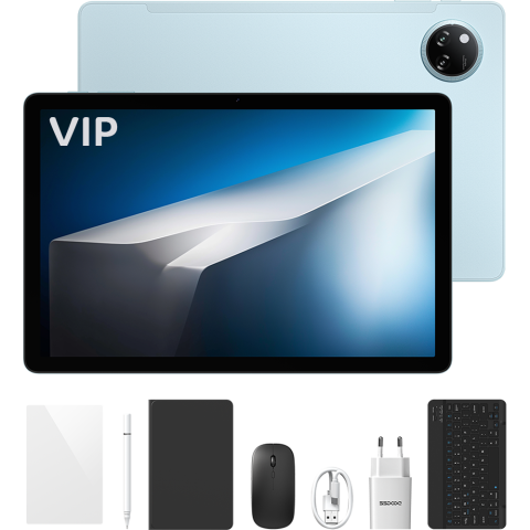 Tablete Doogee - Tableta Doogee Tab A9 Pro Plus VIP, Wi-Fi, 11-inch 90Hz IPS, 6GB + 24GB RAM, 128GB, Stereo Speakers, Android 15, Blue