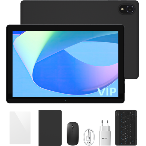 Produse Doogee - Tableta Doogee Tab U10 VIP, Wi-Fi, 10.1-inch, Quad-Core, 16GB RAM, 128GB, Camera Foto 8MP + 5MP, Stereo, Android 15, Gray